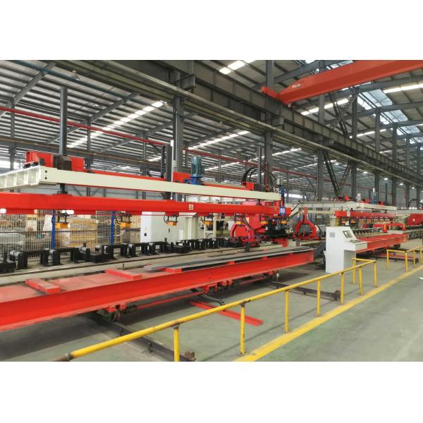 120 Tons Nominal Force CNC Plate Punching Production Line 25 Modules For Truck Flat Beam