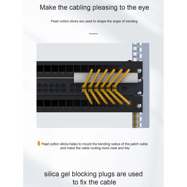 High-Density 24/48-Port Side-Mounted Fiber Optic Patch Panel With Raceway For Network Cabinet Cable Management