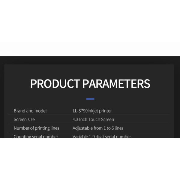1-6 Printing Lines Inkjet Printer for Portable Thermal Batch Logo Expiry Date Printing