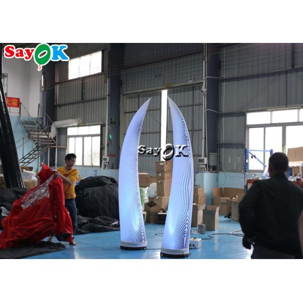 2.5m Multicolor Inflatable Lighting Decoration LED Ivory For Wedding Event Decoration