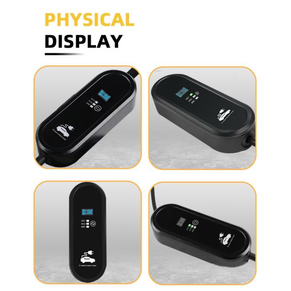 Condition Interface Charging Power Stations Portable 7KW Type 2 Electric Car Fast Charger with Adjustable 32A Max Current