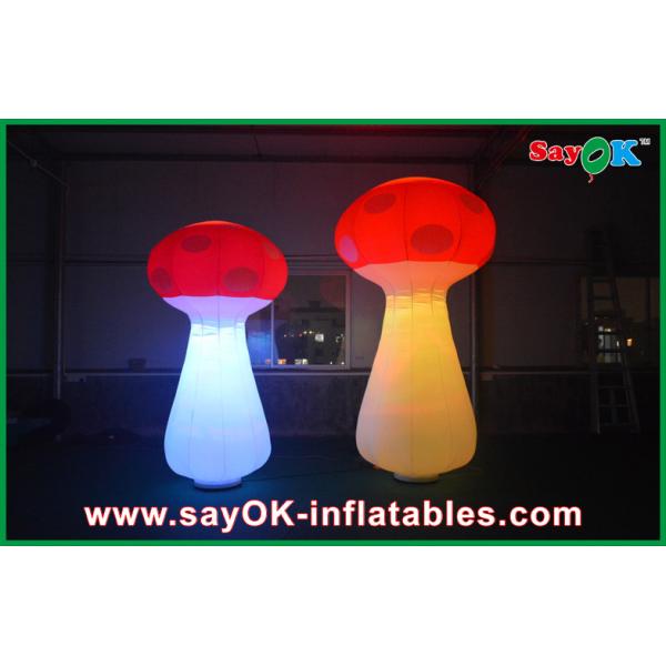 Air Blown Inflatable Orange Lighting Event Inflatable Mushroom