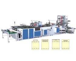 Fully Automatic Plastic Carry Bag Making Machine 80 Pcs / Min 8200X3100X1870 mm