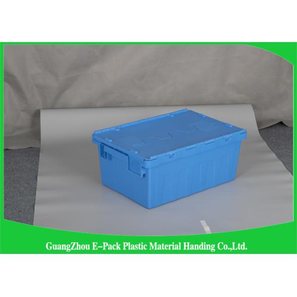 45L New PP Nested Plastic Storage Boxes With Lids , Light Weight Plastic Storage Bins