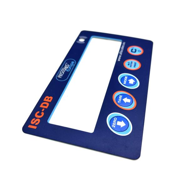 Polyester Custom Printed Digital Keypad Dome Switch With Transparent Window Display