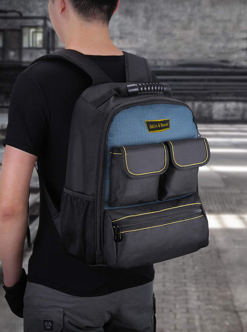 Multifunctional Water Resistant Laptop Electrician Backpack Tool Bag for Tools Storage