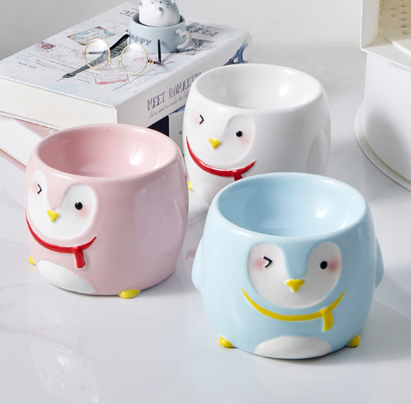 Elevated Pet Feeder Bowls 15 Degrees Tilted Ceramic Cat Dish