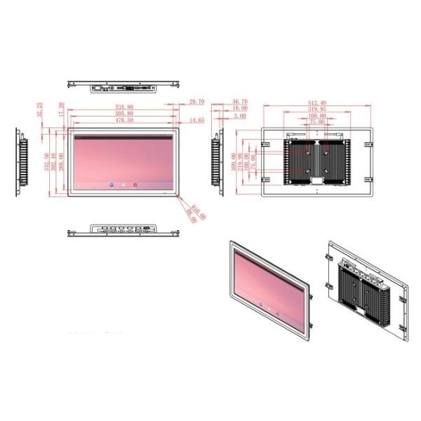 21.5-Inch Large Format Android Screen for Smart City Projects and Digital Signage