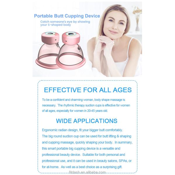 ABS PC Material Fitdash Vacuum Butt Lifting Machine Cups for Custom Butt Enlargement
