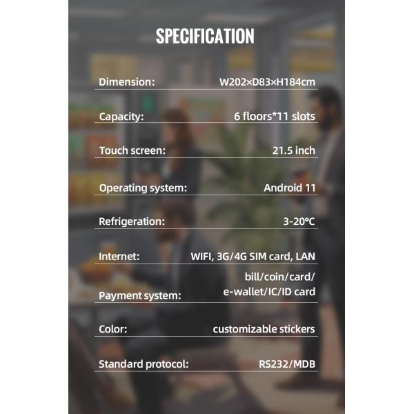 Public Convenient Breakfast Food Sandwich Custom Vending Machine With Microwave Micron