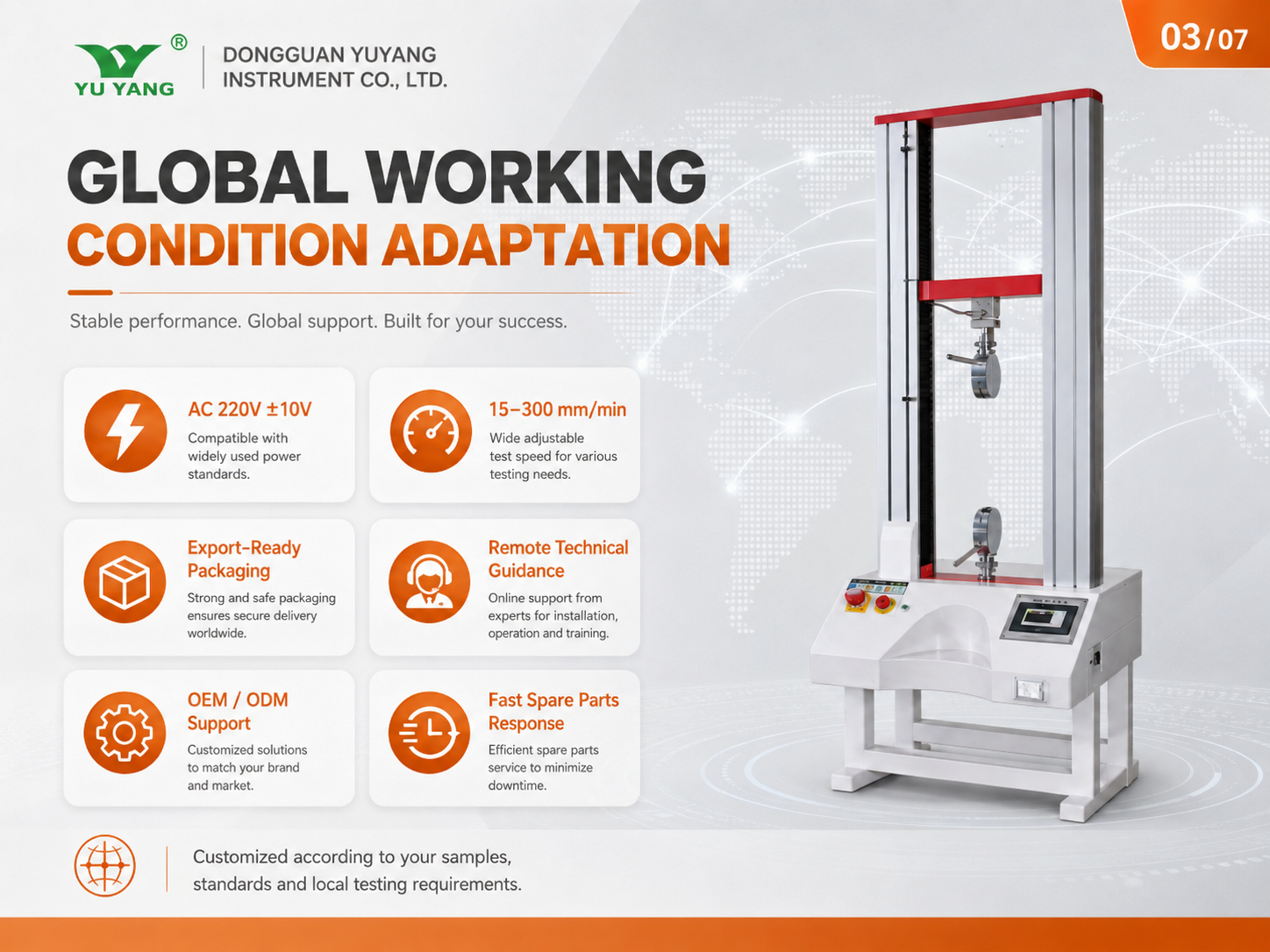 High Tensile Strength Electronic Laboratory Universal Material Tensile Testing Machine