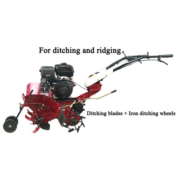 Adjustable Working Width 45-85cm Mini Power Tiller Cultivator with Roary Function