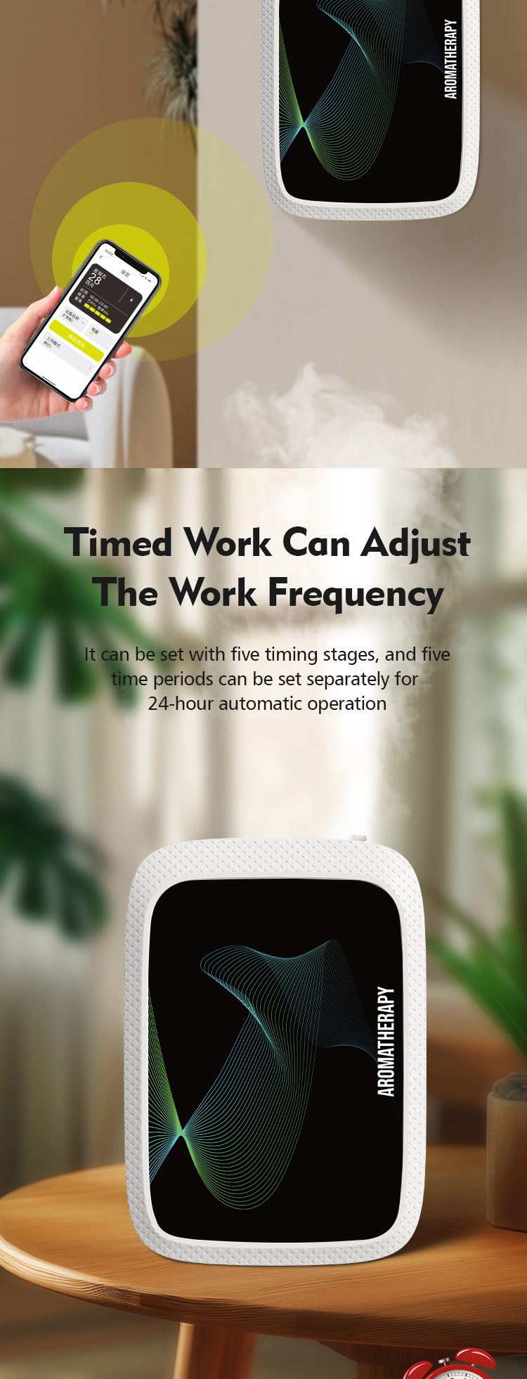 Eco Friendly Aroma Diffusers With Timing Function Commercial Wall Mounted Scent Diffuser