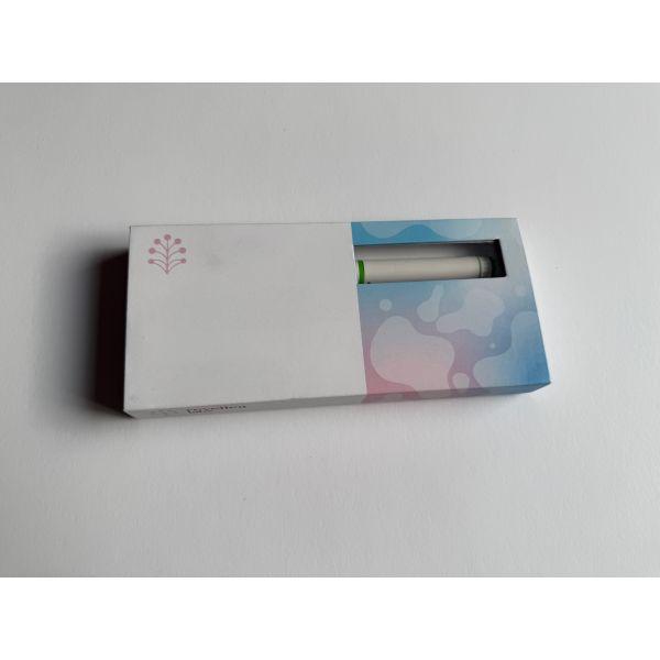 Customized injection pen cosmetic packaging box can accommodate pen and ink cartridges. OEM medical storage box.