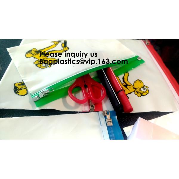Waterproof Clear Plastic File Document File Bag For Bill Invoice Note File,Zip Plastic EVA Bags Blank Packaging Pouch