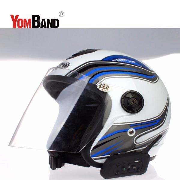 Helmet Motorcycle Bluetooth Intercom Wireless FM1200m Distance Waterproof Intercom V6