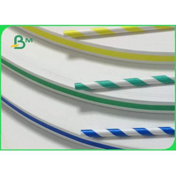 60gsm Multi - Colored Printed Food Grade Paper Roll For Drinking Straw