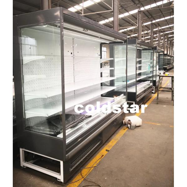 Multi-deck Open Top Display Chiller Commercial Open Face Chiller Air Curtain Cabinet