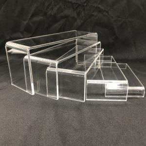 Quality Mini Acrylic Pop Display Riser Shelf Perspex Window Shop Plinth Floor Small Commercial for sale