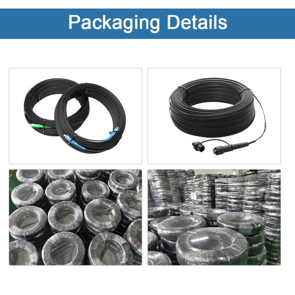 Outdoor 100m 200m Simplex Optical Fiber Patch Cord For FTTH Projects
