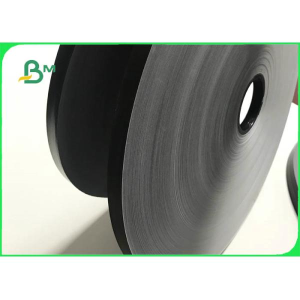 60GSM FDA Eco - Friendly Solid Black Paper In Reel For Drinking Straws