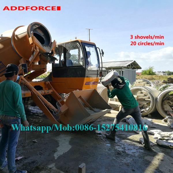 Computerized Road Construction Equipment , Small Concrete Mixer Machine All Wheel Drive