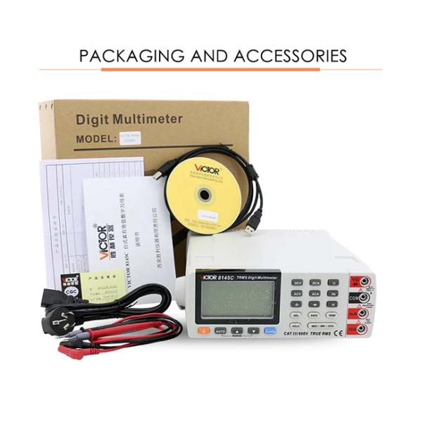 Auto Range USB Bench Type Digital Multimeter TRMS Frequency Meter