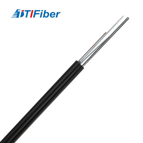 Outdoor Single Mode GJYXCH G657A Fiber Optic Drop Cable 1 2 4 Core