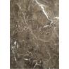 Light / Dark Brown Gloss Marble Floor Tiles Indoor Decoration For Wall / Stair for sale