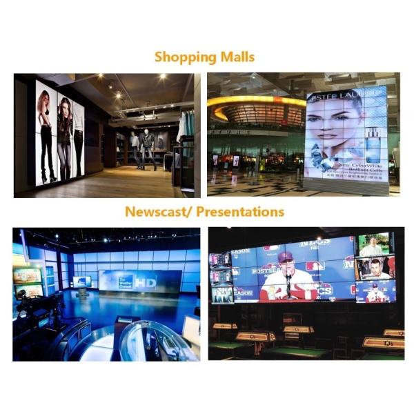 47 Inch Seamless Ultra Thin Bezel Video Wall Display Systems 50000 Hours