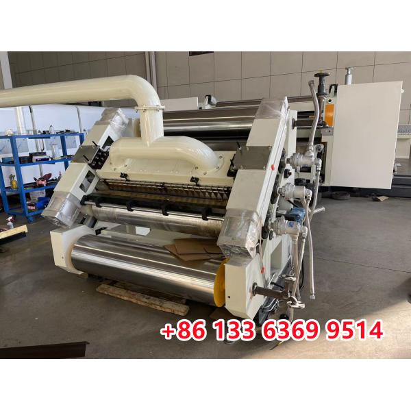 Steam Heating Corrugated Box Making Machine , Single Facer Corrugated Machine