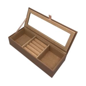 Quality PU Leather Hot Stamping Jewelry Gift Boxes For Necklace for sale