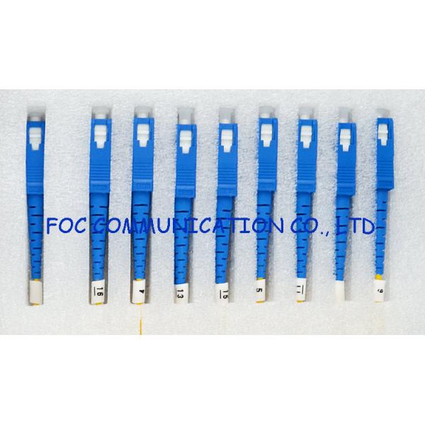 Tight Buffered 900um LC Pigtail Multimode , Optical Pigtail For Ethernet Systems