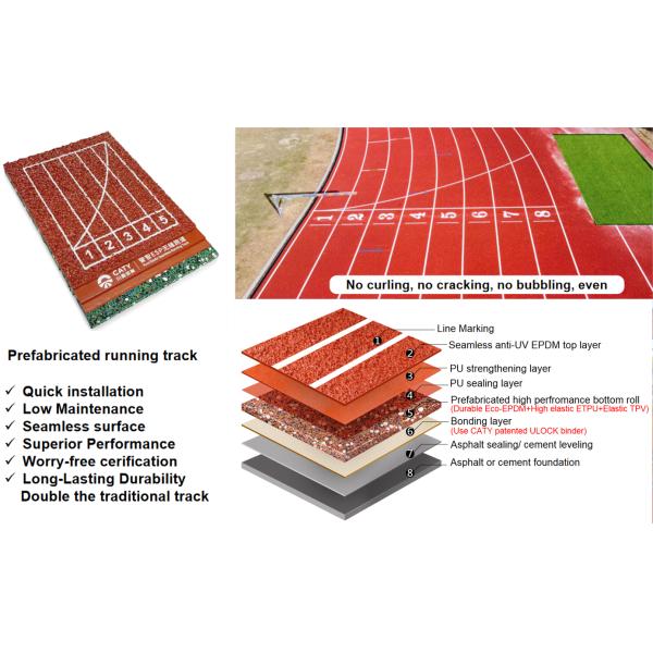 Multi-Layer Cushioned Running Track by Advanced Shock Absorption Technology