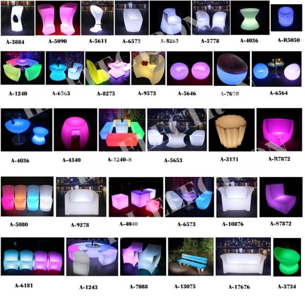 Remote control plastic led lighting cube