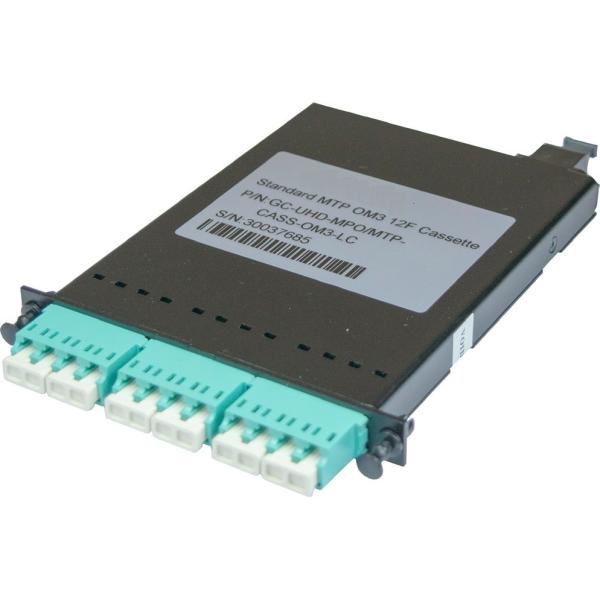 MPO MTP Fiber Optic Patch Panel , 144 Fiber 12 Core Optical Fiber Patch Cord