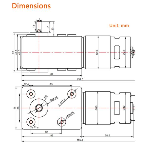 Synchronous High Torque Dc Motor Customizable 300W Waterproof