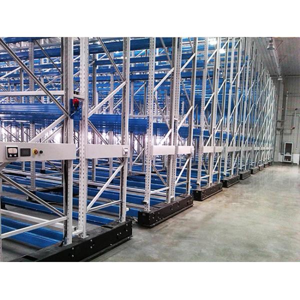 B36 Intelligent Warehouse Storage System Electric Mobile Pallet Racking Electric Movable Rack System for Cold Room Storage
