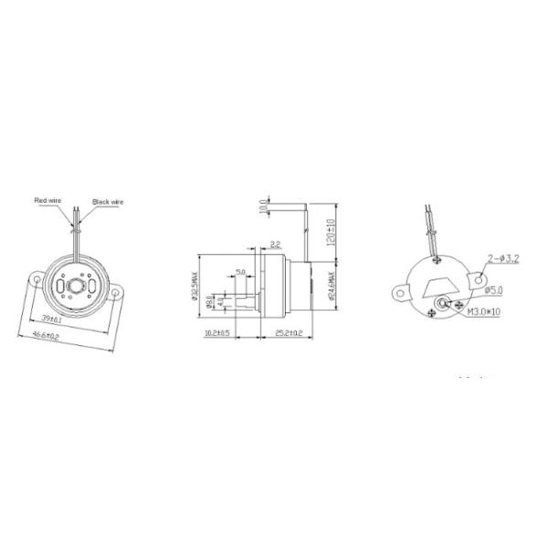 Plastic DC Motor Gear Motor Reducing Engine RF-300 Motor