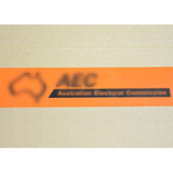 Printed Tamper Seal Stickers , Security Packaging Tape For Goverment Documents Sealing
