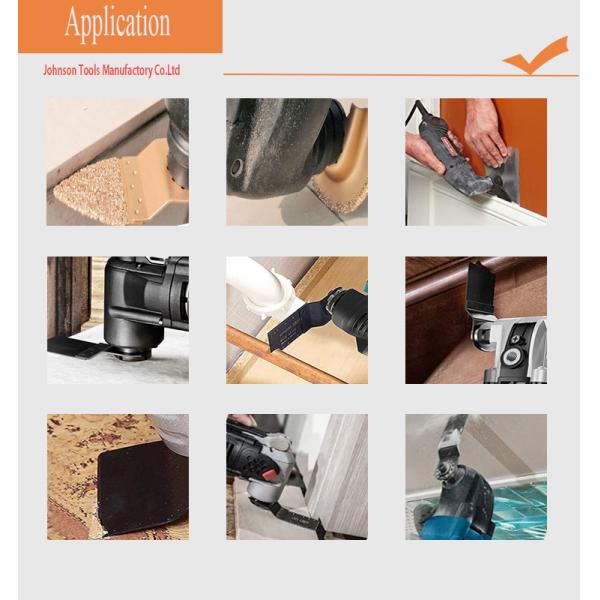 Quick Release Carbide Multitool Blade For Grit Grout Concrete Masonry