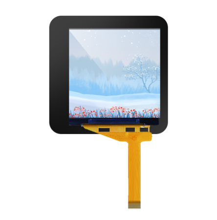 1.54 inch TFT LCD display side view demonstrating thin profile