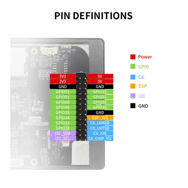 4.3 Inch ESP32 Display Module with 16.7M Color Display and Operating Temperature -20℃~70℃