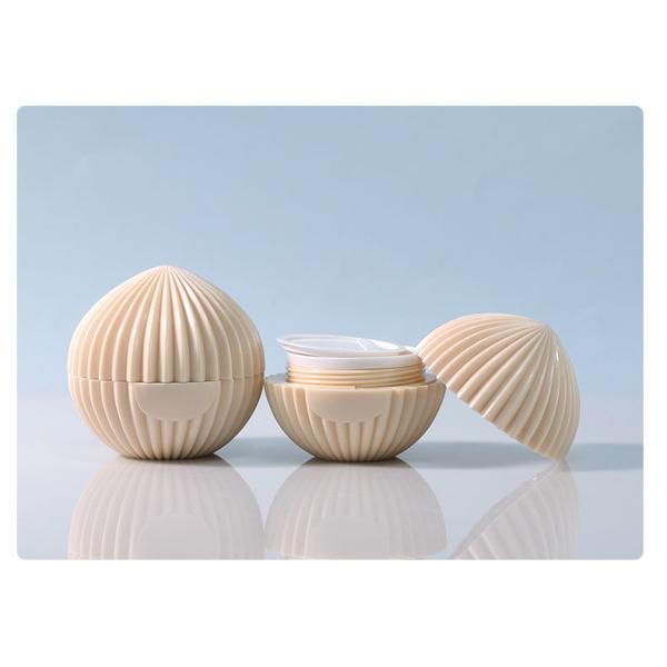 Sphere Shape Custom Cosmetic Packaging 50g 75g Plastic Container For Cream