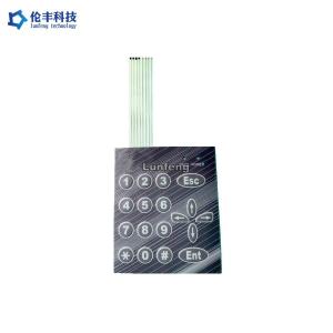 China Self Adhesive Flat Membrane Keyboard , Membrane Switch Keyboard OEM ODM on sale