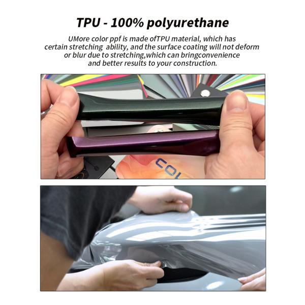 Selected High-quality Transparent TPU PPF Car Protective Film Color Changing Function