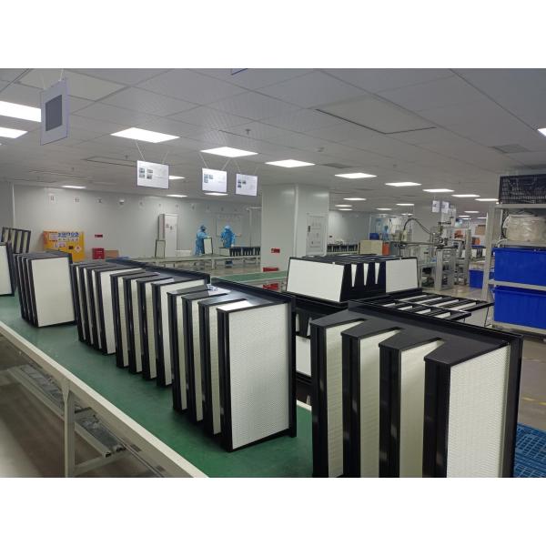 0.3um V Type Air Filter With EVA PU Material Laminar Flow System