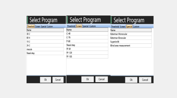 Peripheral Vision Test Projection Perimeter Goldmann International Standards Impact Body