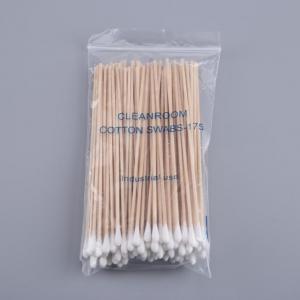 Quality Household Wood Stick Cotton Swabs , 100 Pcs / Bag Cosmetic Cotton Swabs for sale