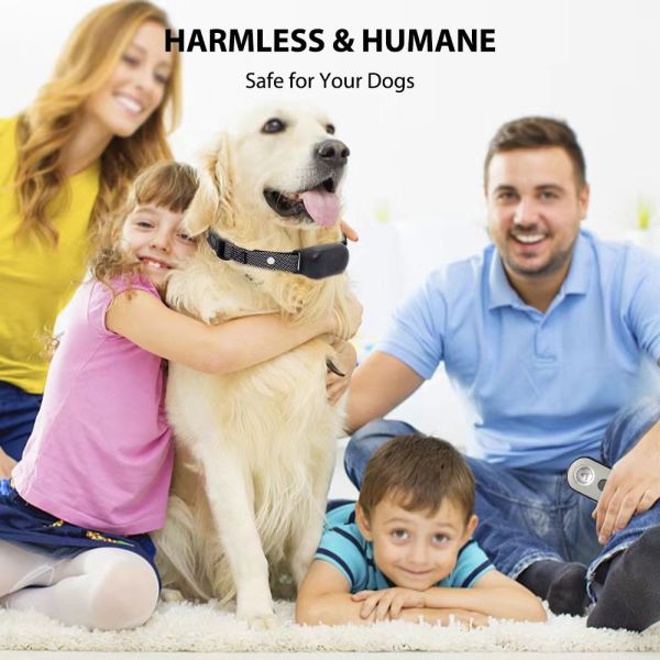 Rechargeable Waterproof Dog Trainer Neck Ring Electrostatic Remote Control Outdoor Pet Training Barking Collar